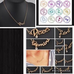 Zodiac sign necklaces
